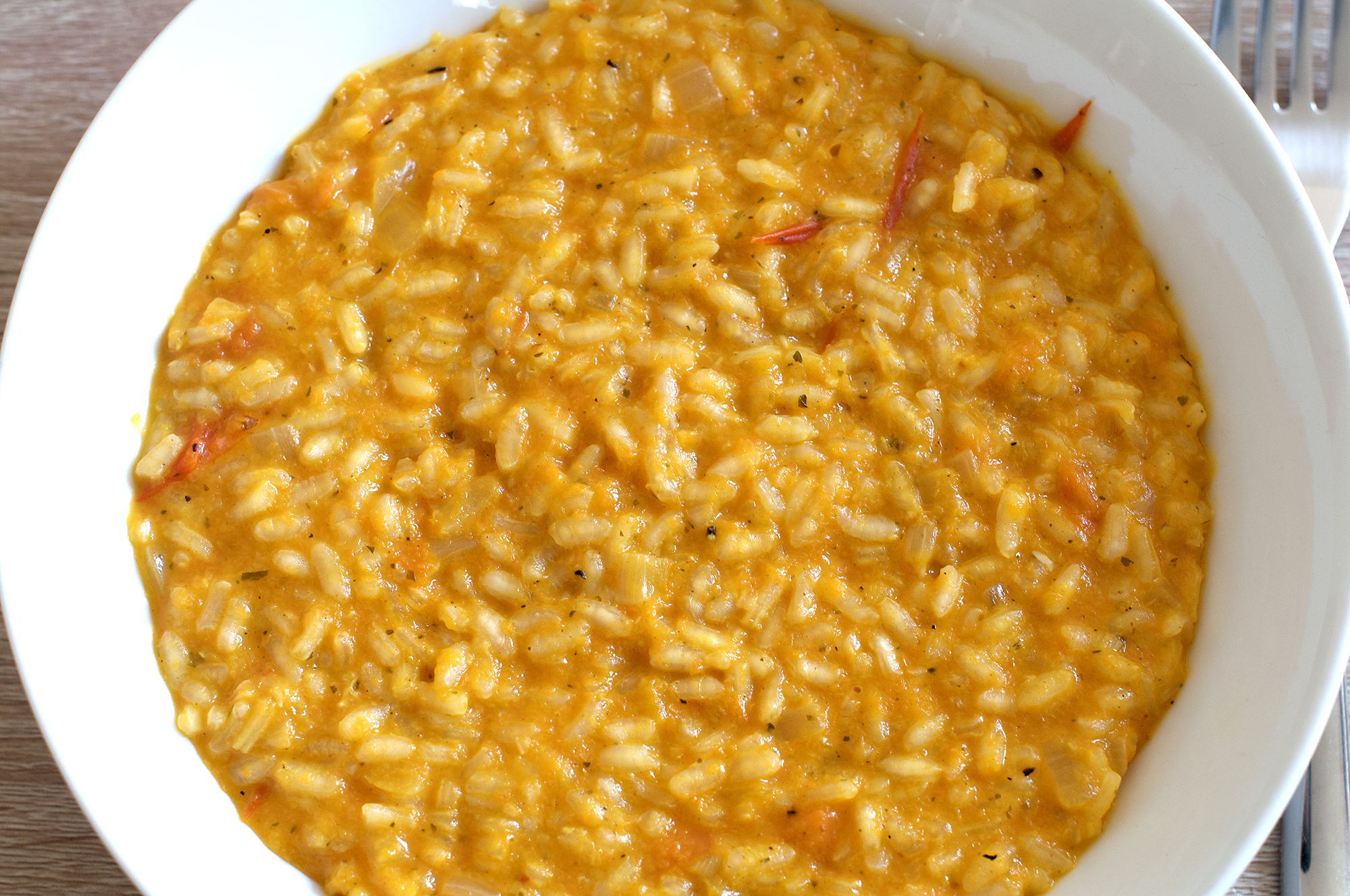 Recipe for Carrot risotto with cherry tomatoes