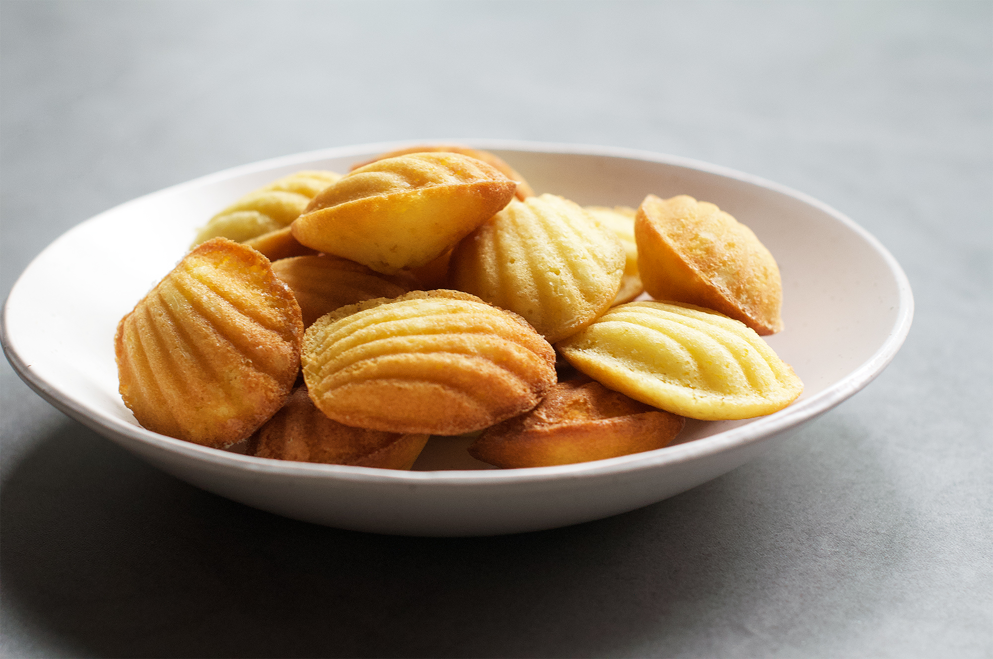 Recipe for homemade French madeleines
